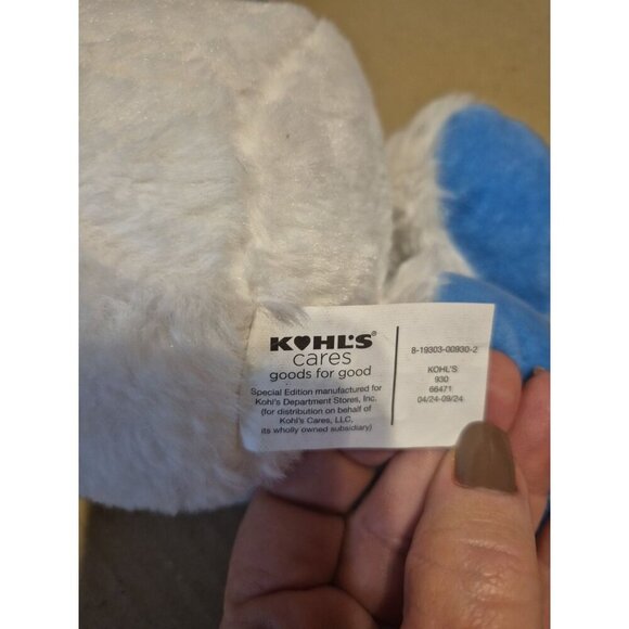 Kohls How To Catch Yeti Plush 12” Yellow Sewn Eyes Pink Nose Blue White 2020 - Picture 2 of 4